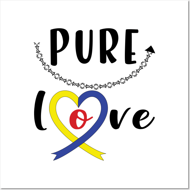 Pure Love , down syndrome valentine Wall Art by ArticArtac